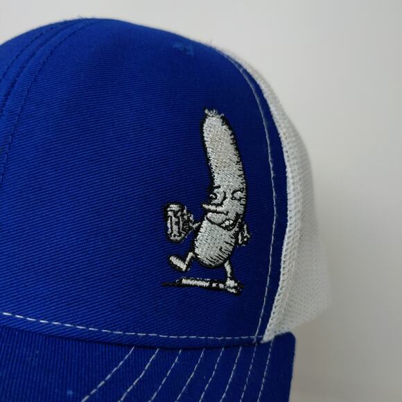 Richardson Style 112 Meshback Snapback Hat Embroidered Drunk Sausage Blue White - Picture 4 of 12
